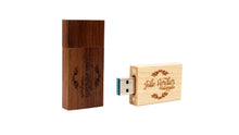 Load image into Gallery viewer, JASTER Wooden Block USB 3.0 Flash Drive Red Wood Pendrive 4GB 8GB 16GB 32GB 64GB 128GB Memory Stick U Disk Gift