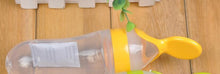 Load image into Gallery viewer, Safety Silicone Bottle For Infant Dids Deeding Bottles With Spoon Baby Food Supplement Bottle Cup For Kids