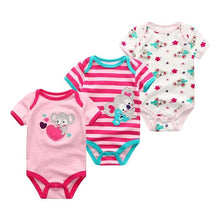 将图片加载到图库查看器,Modern 3PCS Baby Girl And Boy Newborn Boy Short Sleeve Baby Romper Jumpsuit Set For Boys and Girls