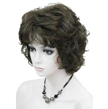 Load image into Gallery viewer, StrongBeauty Women's Wigs Black/Brown Natural Short Curly Hair Synthetic Full Wig 18 Color