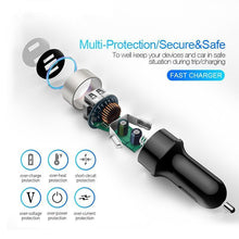 Load image into Gallery viewer, 3.1A Dual USB Car Charger With LED Display Universal Mobile Phone Car-Charger Useful Gadgets For Drivers