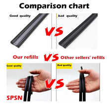 将图片加载到图库查看器,2Pcs/lot Universal AAA Grade Auto Vehicle Insert Soft Rubber Strip Refill For Frameless Wiper Blades 6mm 26" 24" Car Accessories