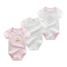 将图片加载到图库查看器,Modern 3PCS Baby Girl And Boy Newborn Boy Short Sleeve Baby Romper Jumpsuit Set For Boys and Girls