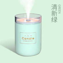 Load image into Gallery viewer, 280ML Ultrasonic Air Humidifier Candle Romantic Soft Light USB Essential Oil Diffuser Car Aroma Mist Maker