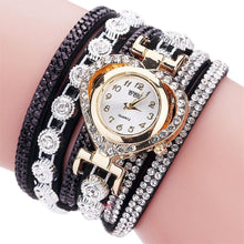 Load image into Gallery viewer, Luxury Crystal Vintage Rhinestone Bracelet Quartz Watch Womens Watch For Female and Girls