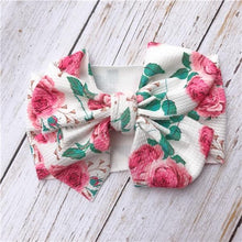 Load image into Gallery viewer, Modern retro Vintage Baby and Mom Textured Headwrap Pre-tied Turban Headband Bow Super Soft and Stretchy Hair Bows Kids Accessories for Girls and Moms