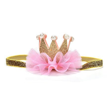 将图片加载到图库查看器,Luxury Modern Crown Headband Gold Princess Crown Photo Props For New Born Baby Girl Birthday