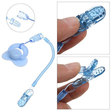 将图片加载到图库查看器,Toddler Pacifier Soother Nipple Clip Chain Holder Strap Baby Chew Toy for Baby Pacifier