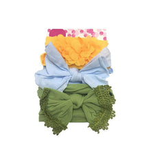 Load image into Gallery viewer, Modern 3PCS Set Floral Bows Baby Headband Dot Bowknot Cotton Hair Band Girls Hair Accessories For Girls