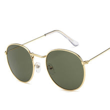 Load image into Gallery viewer, Famous Retro Popular Oval Luxury Round Vintage Woman and Man Sunglasses Brand Designer Oculos De Sol With UV400 protection