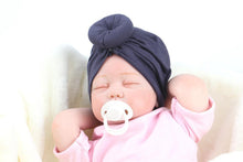 Load image into Gallery viewer, Newborn Toddler Baby Girl Turban Cotton Beanie Hat Warm Soft Cap Solid Knot Soft Wrap In Modern Style