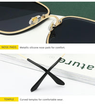 Load image into Gallery viewer, New Fashion Lady Oversize Rimless Square Bee Sunglasses For Women With Small Bee Glasses Design Gradient Sunglasses With UV400