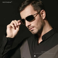 Load image into Gallery viewer, VEITHDIA Men Polarized Sunglasses Aluminum Magnesium Sun Glasses Driving Glasses Rectangle Shades For Men Oculos masculino Male