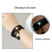 Load image into Gallery viewer, Black Elegant Luxury Modern Fashion Fluroscent Beads Bangles And Bracelets Handmade Amazing For Women Or Men