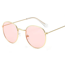 Load image into Gallery viewer, Luxury Leon Classic Small Round Unisex Sunglasses For Women and Men Mirror Sun Glasses Vintage Style With UV400 Protection