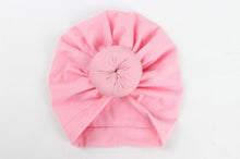 Load image into Gallery viewer, Newborn Toddler Baby Girl Turban Cotton Beanie Hat Warm Soft Cap Solid Knot Soft Wrap In Modern Style