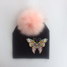 Load image into Gallery viewer, Fashion Baby Cap With Butterfly Toddlers Infant Bonnet Baby Hat For Boys and Girls Travel Hat Cap