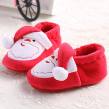 将图片加载到图库查看器,Unisex Baby Shoes Baby Boys Girls Winter Warm Santa Claus First Walkers Cute Christmas Baby Boots