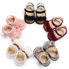 将图片加载到图库查看器,Princess Cute Baby Girls Newborn Infant Floral Sandals Soft Crib Walkers Breathable Shoes Best Baby Gift