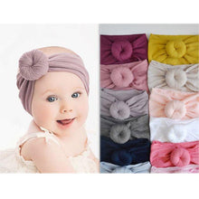 Load image into Gallery viewer, Nylon Baby Headband Bow Headbands For Cute Kids Girls Hair Girls Turban Hairband Children Bow