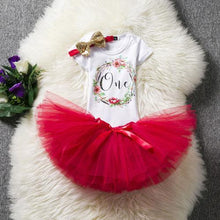 将图片加载到图库查看器,Baby First Birthday Outfits Tutu Tulle for 1 Year Party Fluffy Pink Communion Toddler Christening Gown Dresses For Girls