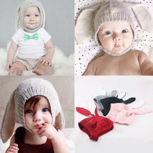 Load image into Gallery viewer, Baby Rabbit Ears Hat Infant Toddler Knitted Caps for Baby Bunny Beanie Hats Accessories