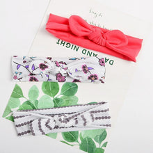 Load image into Gallery viewer, Modern 3PCS Set Floral Bows Baby Headband Dot Bowknot Cotton Hair Band Girls Hair Accessories For Girls