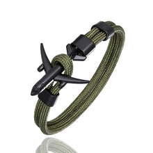 Load image into Gallery viewer, Modern NEW Planes Bracelets For Men and Women In Elegant Charm Chain Paracord Bracelet Metal Airplane Hooks Summer Style
