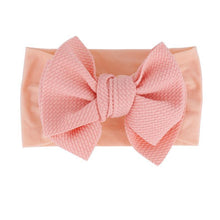 将图片加载到图库查看器,Baby Accessories Infant Baby Girl Cute Bow Headband Newborn Solid Headwear Headdress Nylon Elastic Hair Band Bow For Girls