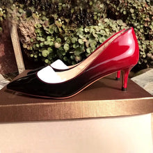 将图片加载到图库查看器,Onlymaker Women's Low Heels 2.6 Inches 6.5cm Thin Heel Leopard Pumps Shoes Sexy Pointed Toe Shoes for Wedding Party Plus Size 13