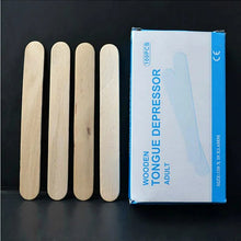 将图片加载到图库查看器,50pcs/lot Wooden Waxing Wax Spatula Tongue Depressor Disposable Bamboo Sticks Tattoo Wax Medical Stick Beauty Health Tool