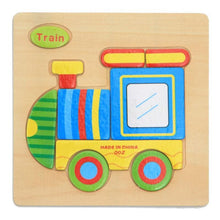 Load image into Gallery viewer, Wooden 3D Stevvex Modern Interesting Baby Learning Puzzles for Children Cartoon Animal Fruit Puzzles Intelligence Kids Children Educational Toy