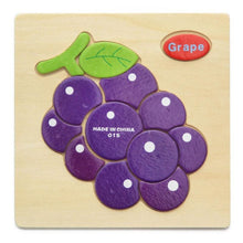 Load image into Gallery viewer, Wooden 3D Stevvex Modern Interesting Baby Learning Puzzles for Children Cartoon Animal Fruit Puzzles Intelligence Kids Children Educational Toy