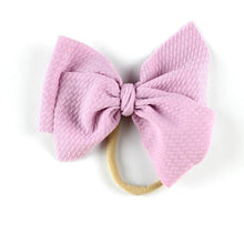Load image into Gallery viewer, Modern New Headband with Messy Bow Baby Girls Hairbows Infant Solid Large Bow Turban Headwrap Newborn Bow For Girls