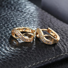 将图片加载到图库查看器,Small Hoop Earrings For Women Rose Gold Plated Earring AAA Zirconia Women's Jewelry Best Gifts Bijoux Jewelry E053