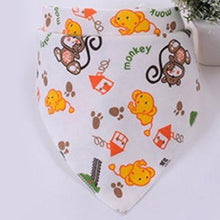 将图片加载到图库查看器,Cute Breathable Bibs Baby Feeding Cartoon Printing Super Absorbent Triangle Scarf Bib Cotton For Newborn Infant Girls And Boys