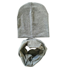 Load image into Gallery viewer, Winter Autumn Baby Hat Scarf Set Newborn Baby Bonnet Soft Cotton Warm Cap Kids Children With Scarf