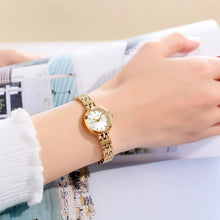 将图片加载到图库查看器,Mini Classic Golden Watch Stainless Steel Bracelet Women's Watch Japan Quartz Small Hours Fine Dress Lady Clock Girl's Gift