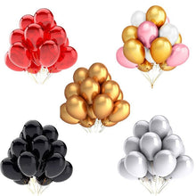 Load image into Gallery viewer, Luxury Shiny 20pcs Happy Birthday Party Balloons In Several colors Latex Balloon Birthday Party Decorations Kids toy Wedding Baby Shower Air globos