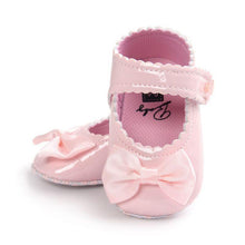 将图片加载到图库查看器,Red Princess Baby Girl Shoes Newborns Butterfly-knot PU Leather Shoes Infants Crib Soft Fashion Footwear Shoes