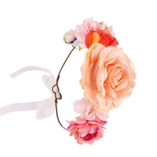将图片加载到图库查看器,Luxury Handamde Mommy and Baby Flower Headband Large Flower Crown Mother Kids Flowers Headwear For Celebration