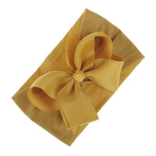 Load image into Gallery viewer, Baby Girls Headbands Hair Accessories Turban Solid Head wear Hair Band Bow Girl Accessories