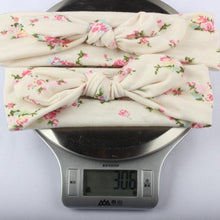 Load image into Gallery viewer, Modern Handmade Mother Baby Turban Matching Headband Mom Daughter Rabbit Ears Headbands Floral Print Bow