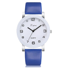将图片加载到图库查看器,Woman's Watch Fashion Simple White Quartz Wristwatches Sport Leather Band Casual Ladies Watches For Women and Girls