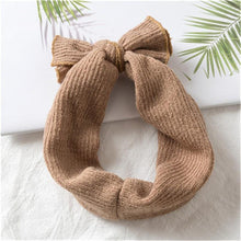 将图片加载到图库查看器,Modern Headbands Knitted Newborn Baby Bows Head Warm Headband Infant Toddler Hair Bow for Girls Kids