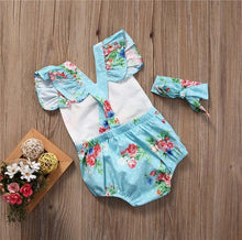 Load image into Gallery viewer, 2pcs/Set Newborn Baby Sleeveless Cotton Baby Rompers With Headband for Girl/Boy Clothes Casual Design With Bow