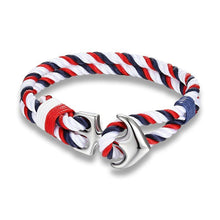 将图片加载到图库查看器,High Quality Anchor Bracelets Charm Nautical Survival Rope Chain Paracord Bracelet Male Wrap Metal Sport Hooks For Men