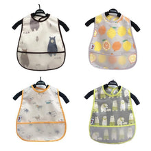 将图片加载到图库查看器,Adjustable Baby Bibs Waterproof Lunch Feeding Bibs Baby Cartoon Feeding Cloth Children Baby Bib for Kids