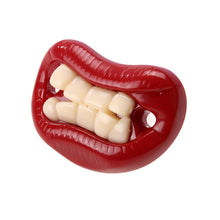 将图片加载到图库查看器,Silicone Baby Lip Pacifier Kiss Pink Rose Red Lip Shape Teeth Soothers Funny Baby Pacifiers For Baby and For Kids