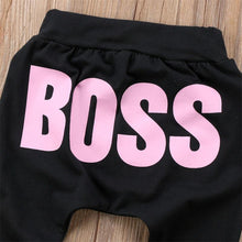 将图片加载到图库查看器,Modern Printed Baby Letter BOSS Pants Cotton Baby Pants / Casual Trousers for Boy and Girl Clothes